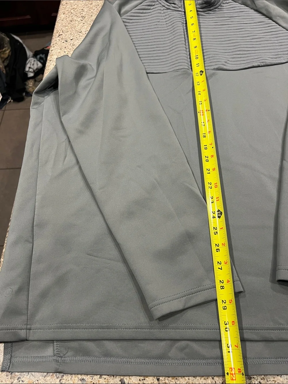 Men's Half-Zip Performance Pullover Jacket - Gray Russell training fit XL z24